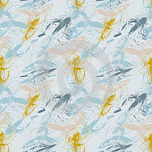 Seamless abstract urban pattern with trianle elements and grunge spots